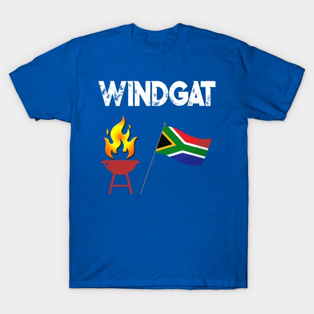 South African Windgat Afrikaans Funny loud pipes T-Shirt by Antzyzzz